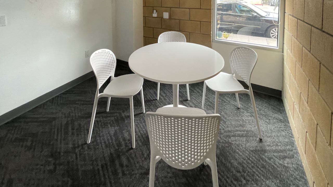 Ivy Street conference room with seating for four